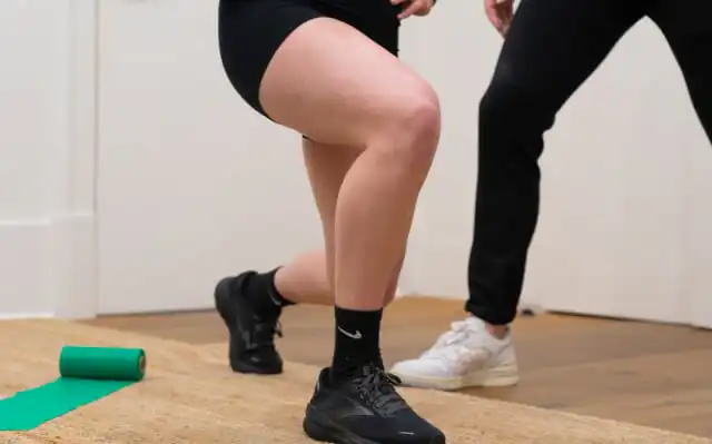 Our physiotherapists working with a local Marion client during a sports physiotherapy consult