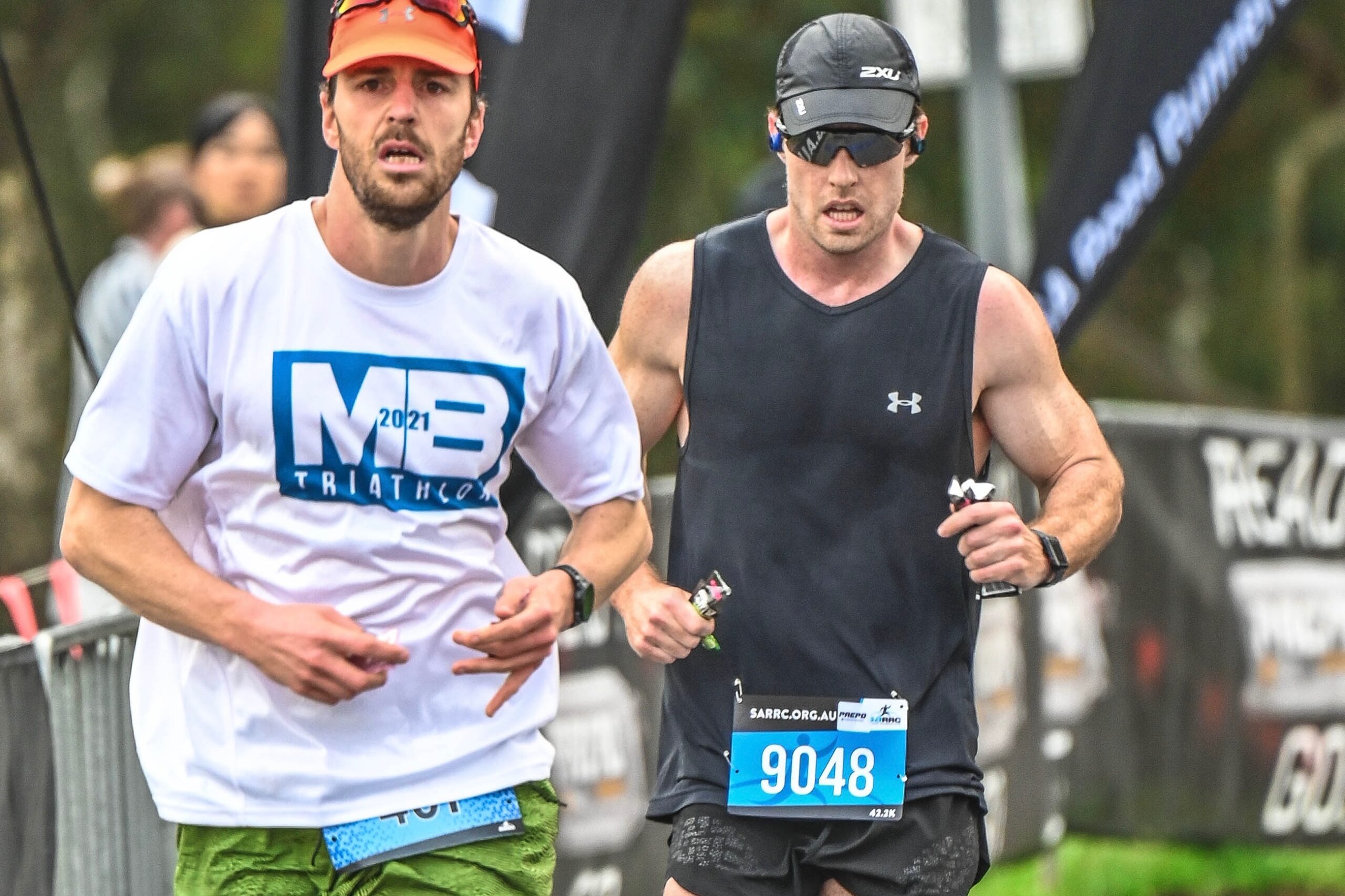 Physiotherapist Lachlan Gillies running in the Adelaide Marathon